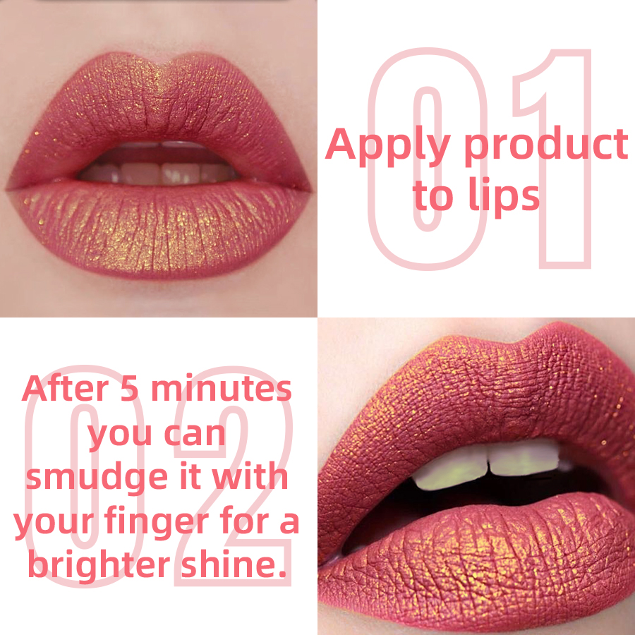 1PC Glitter Metallic 14 Colors - Lip Tint Korean 评论和价格