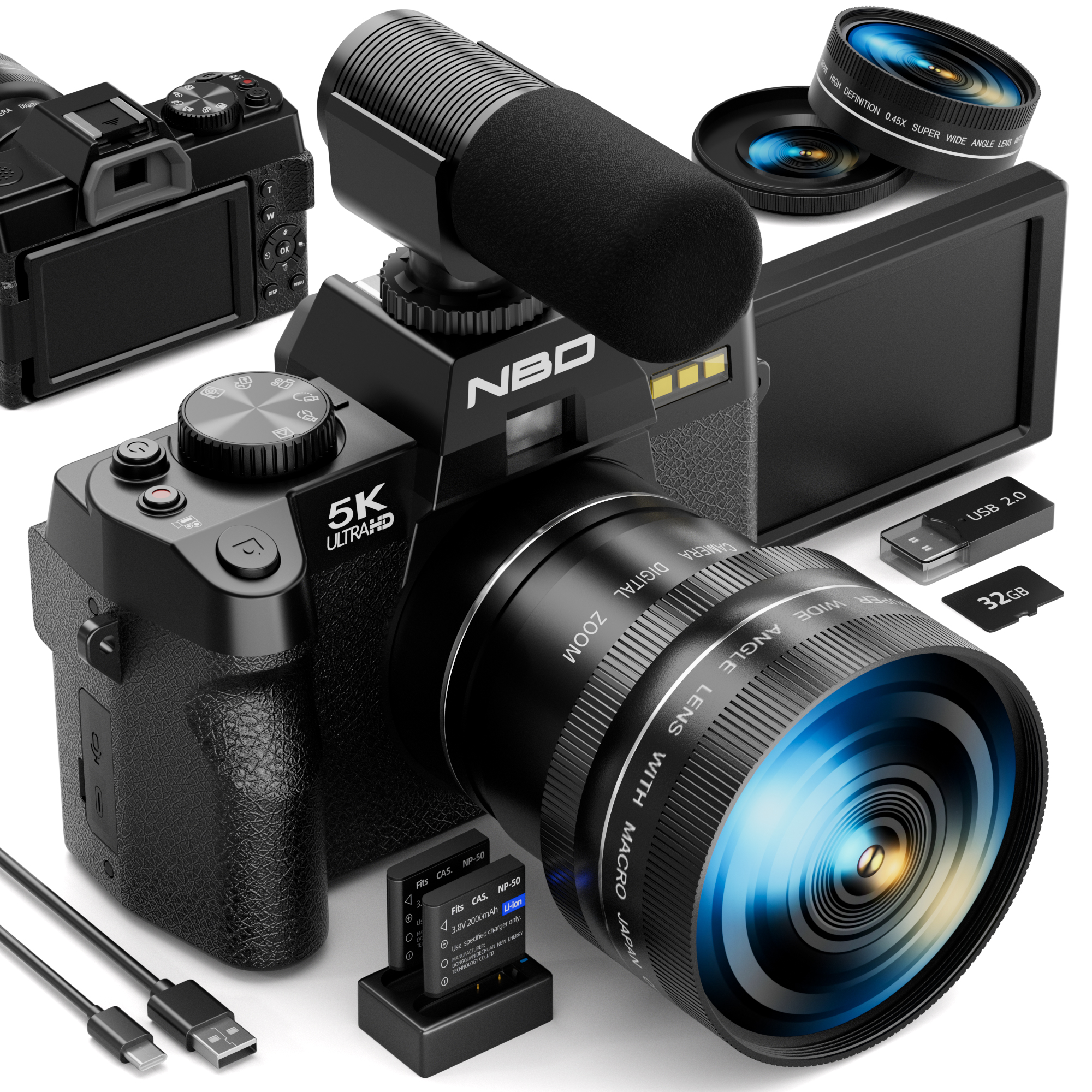 NBD 5K 48MP Digital Cameras fo - Korean Lifestyle App 评论和价格