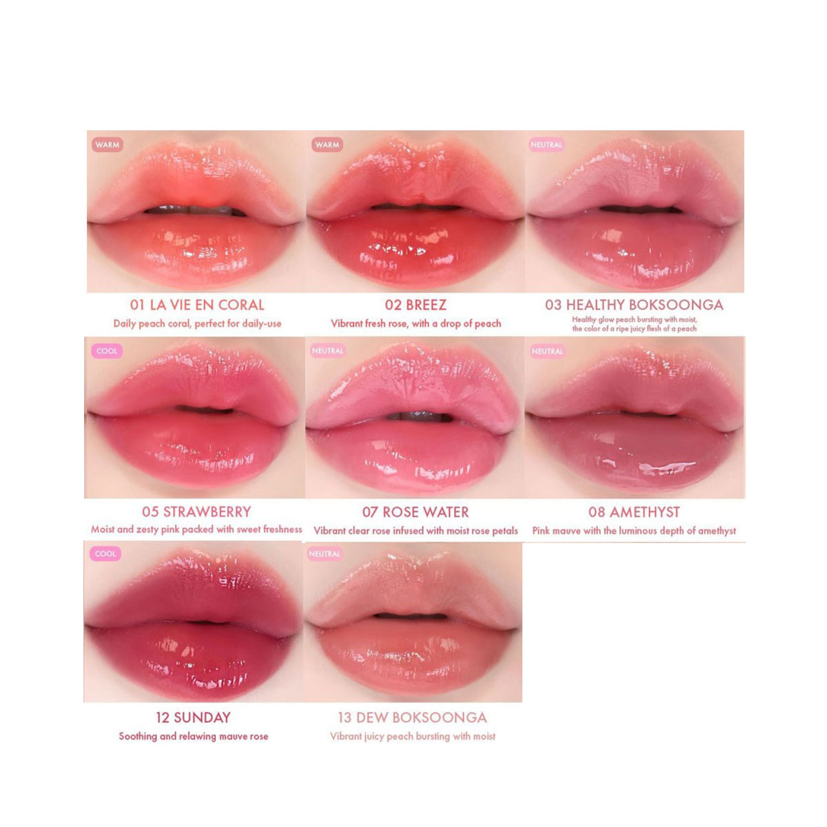 [ClearanceSale] AMUSE DEW TINT - Lip Tint Korean 评论和价格