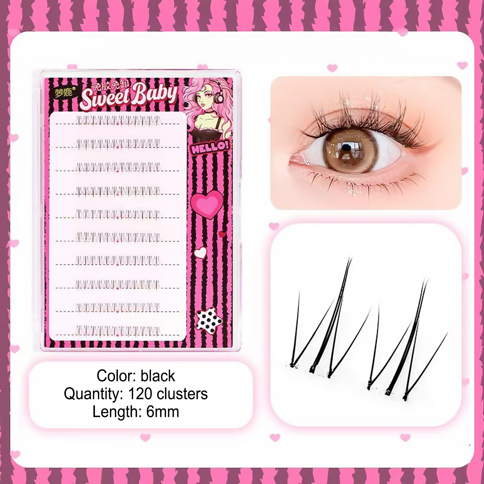 Women DIY Curling Eyelash Clus - Korean Lifestyle Products 评论和价格