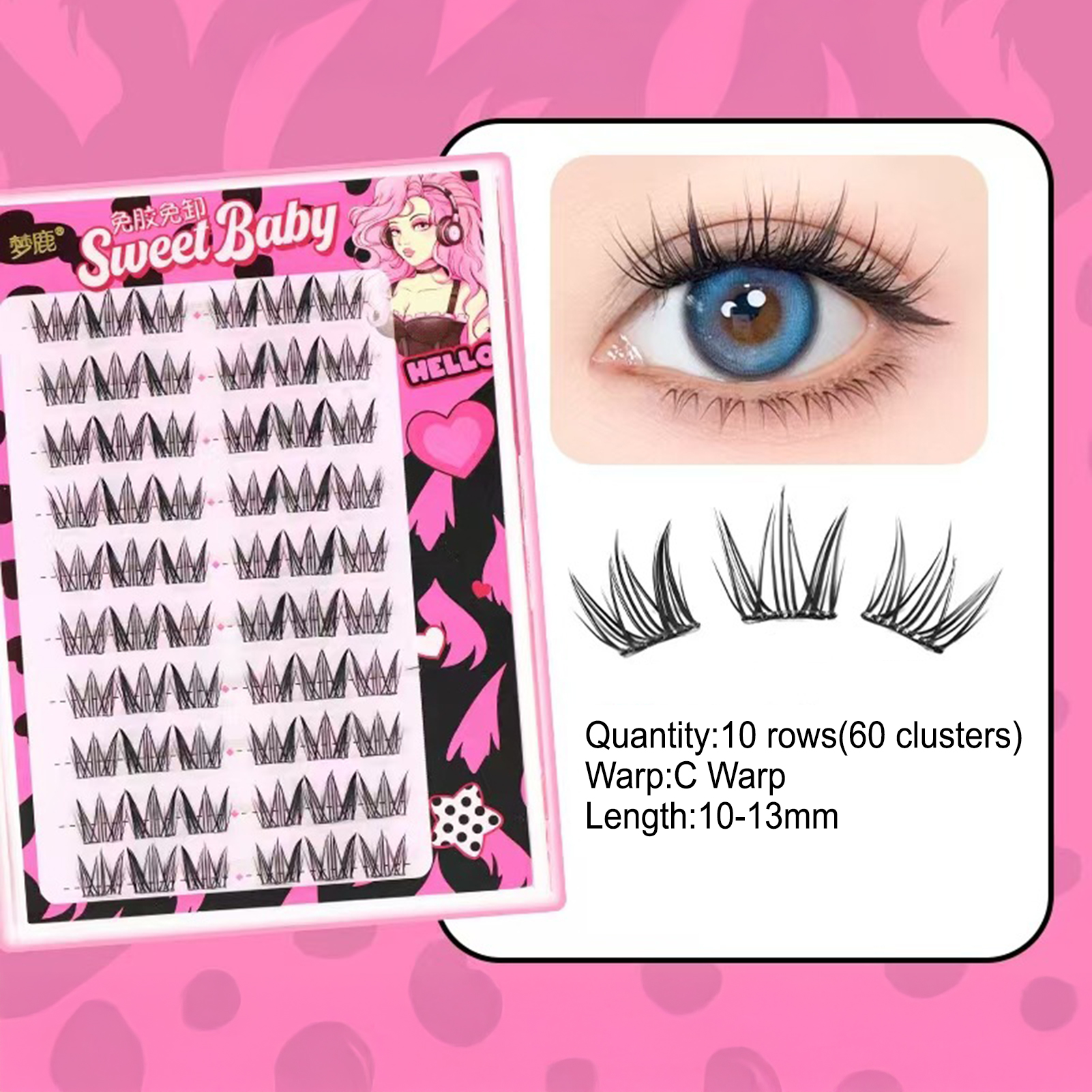 Women DIY Curling Eyelash Clus - Korean Lifestyle Products 评论和价格