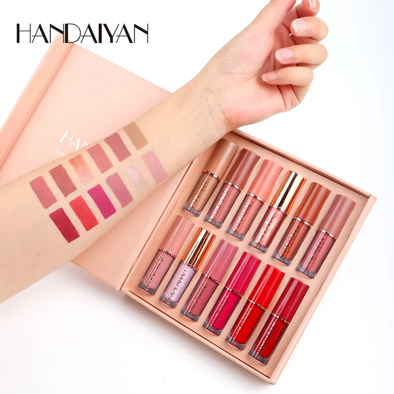 12pcs Moisturizing Liquid Lips - Lip Tint Korean 评论和价格