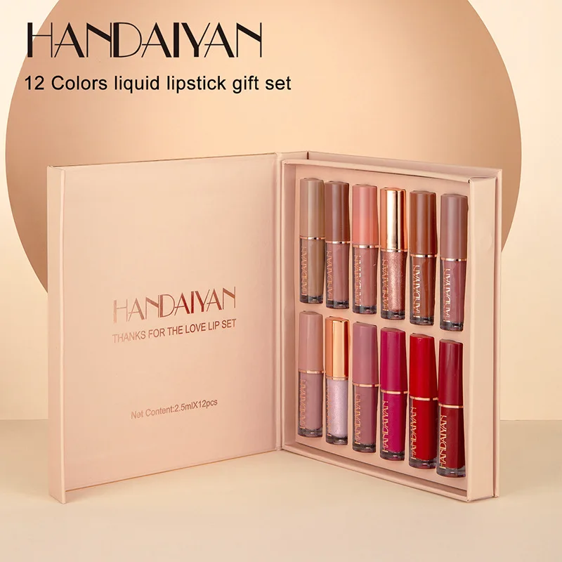 12pcs Moisturizing Liquid Lips - Lip Tint Korean 评论和价格