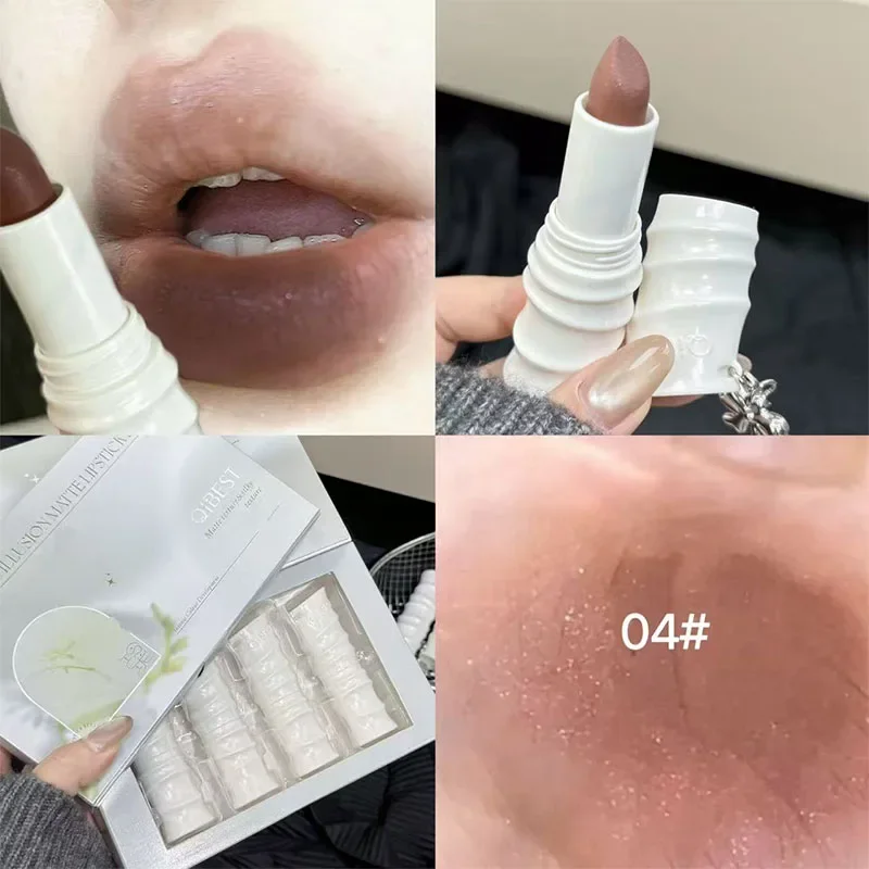 New Matte Nude Brown Lipstick  - Lip Tint Korean 评论和价格