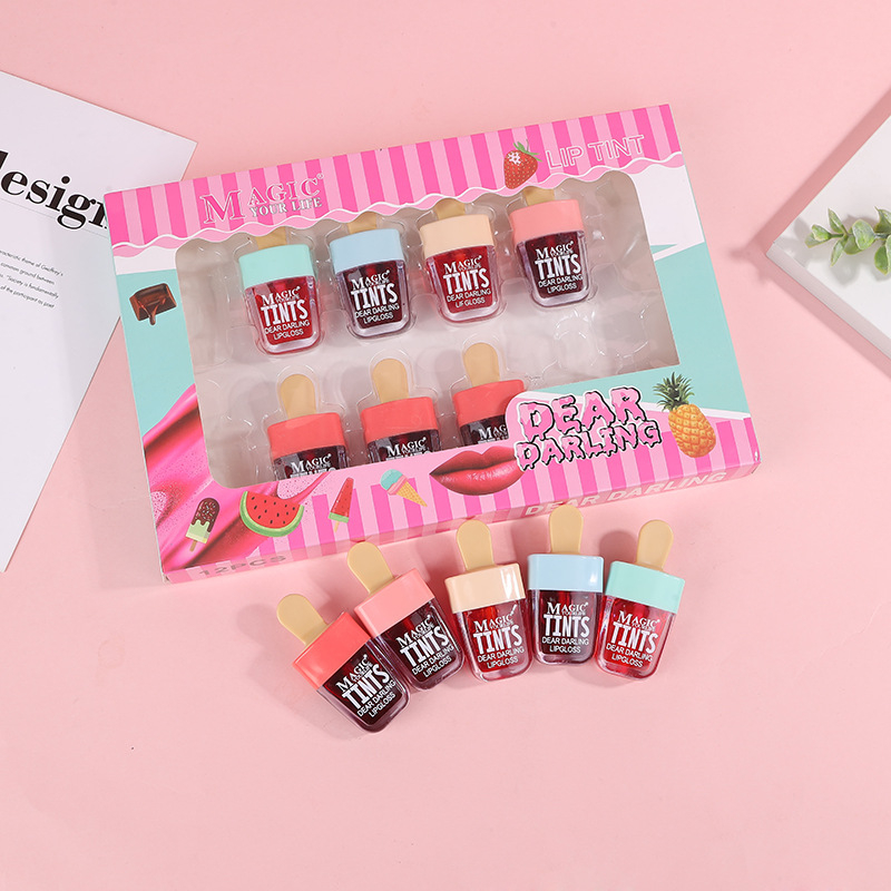 12Pcs Korea Fruit Lip Tint Ice - Lip Tint Korean 评论和价格